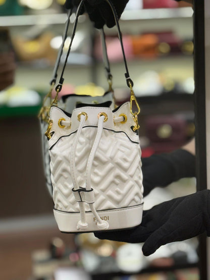 Fendi Mon Tresor Bucket Bag – Premium Women Bag (White)